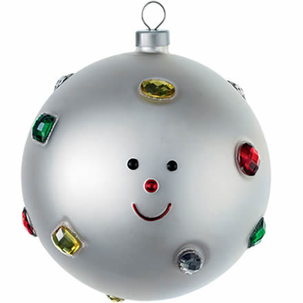 Alessi Fioccodineve Christmas Snowflake Glass Bauble 9cm (Single)