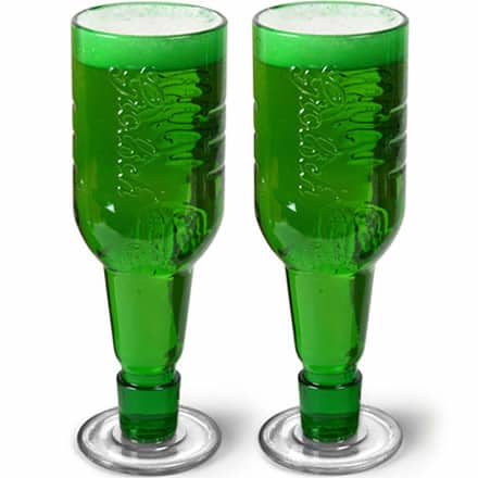 Grolsch Recycled Beer Bottle Goblets 14oz / 400ml (Pack of 2)