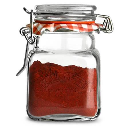 KILNER Square Clip Top Spice Jars 2.5oz / 70ml (Case of 12)