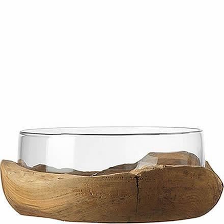 LEONARDO Terra Teak Base Bowl 28cm (Single)