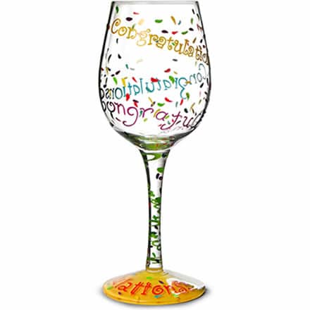 Lolita Congratulations Wine Glass 15.5oz / 440ml (Single)