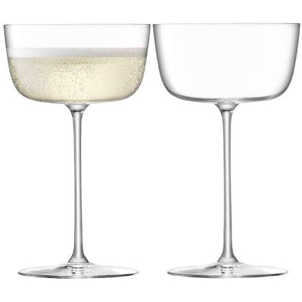 LSA BOROUGH Cocktail Saucers 8.4oz / 240ml (Set of 4)