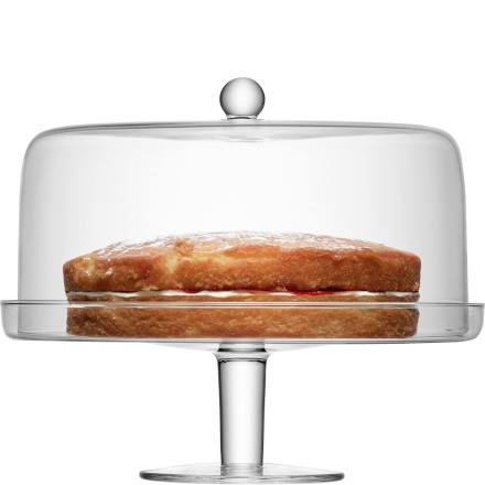 LSA KLARA Glass Cakestand & Cover 12.9 inch / 33cm (Single)