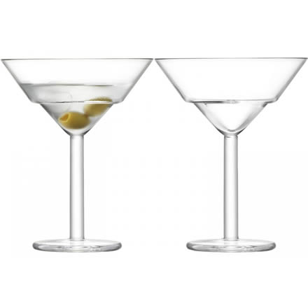 LSA MIXOLOGIST Cocktail Martini Glasses 8oz / 230ml (Set of 2)