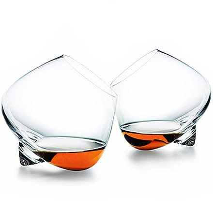 Normann Copenhagen Rocking Cognac Glasses 12oz / 350ml (Set of 2)