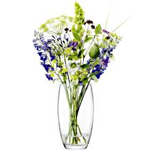 LSA FLOWER Glass Barrel Bouquet Vase 29cm (Single)