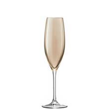 LSA POLKA Metallics Champagne Flutes 7.9oz / 225ml (Set of 4)