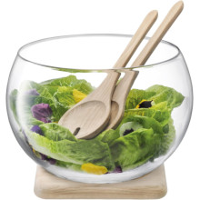 LSA SERVE Salad Set & Oak Base 27cm (Single) Image